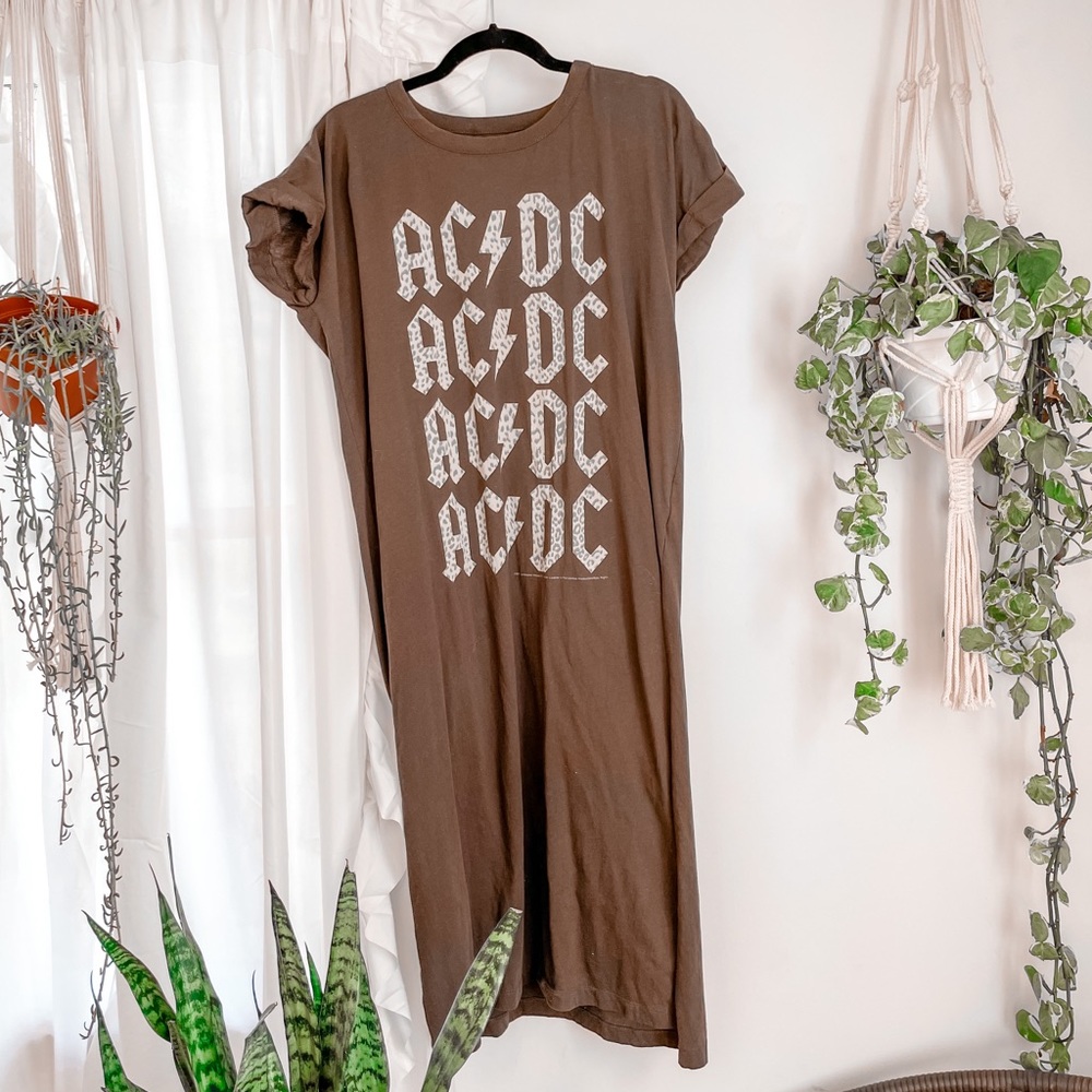MAXI AC/DC tshirt Dress